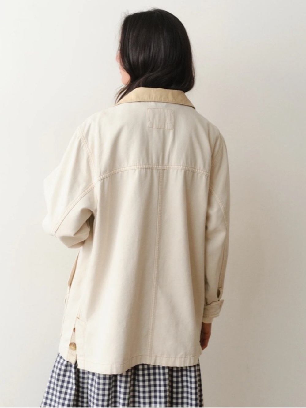 Marine Layer Finley Barn Jacket Size XS Cream Chore Coat Utility Pockets Outdoor - Picture 2 of 15